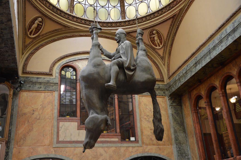 Sculpture in Prague city center.
