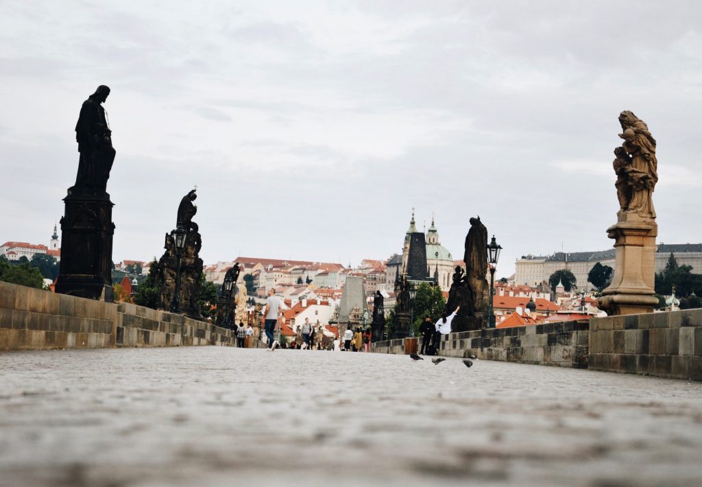 Charles Bridge early in the morning.