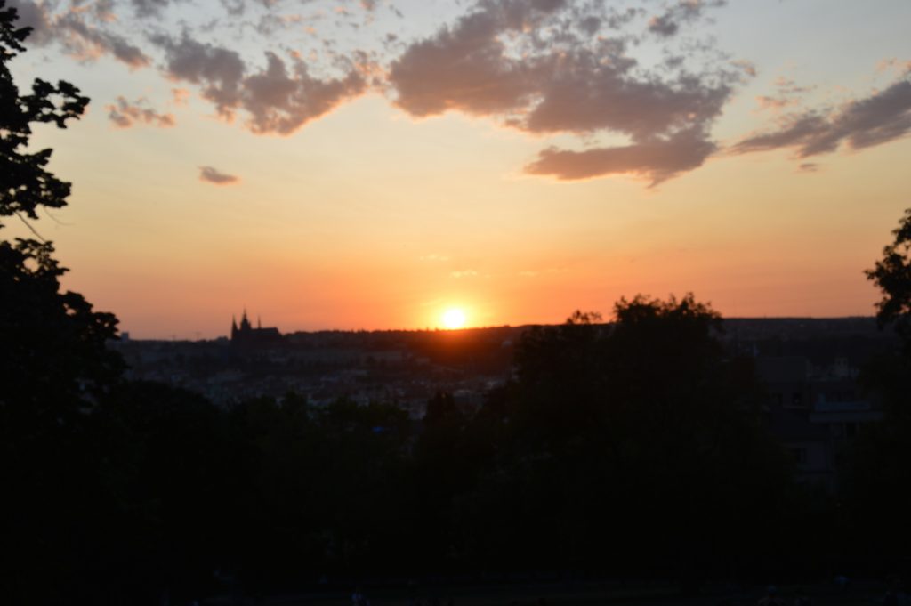 Sunsets over Prague.