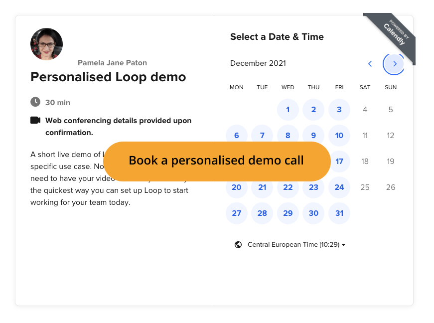 Book a Loop Email Demo
